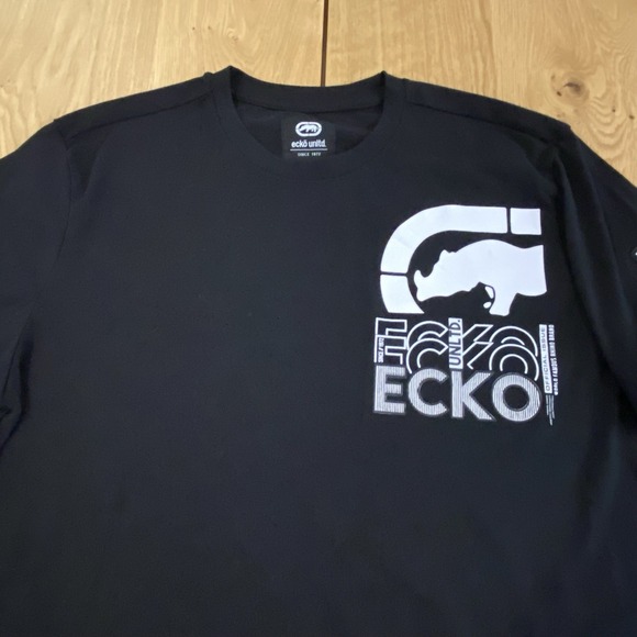 Ecko Unltd. Other - Ecko unltd t-shirt Multi Graphic 72 Team Logo T-shirt Black White Large